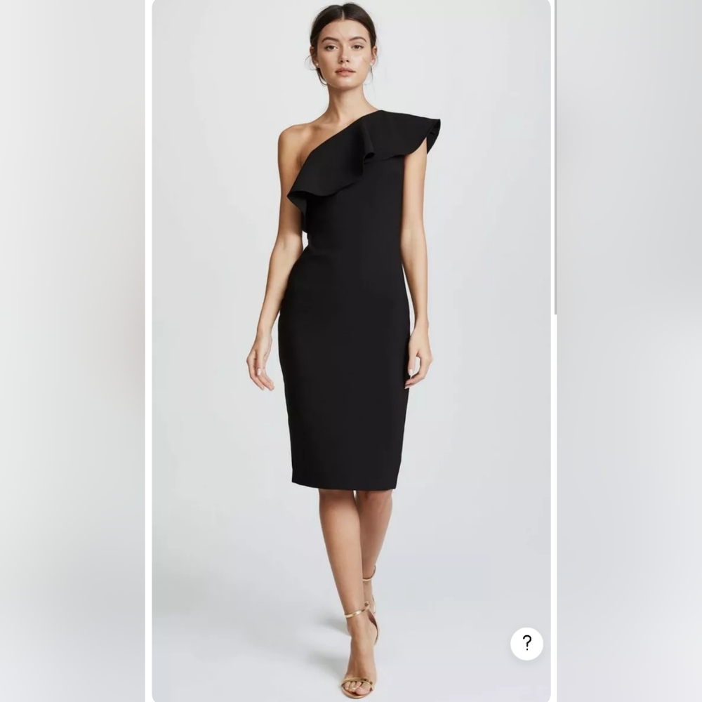 LIKELY Wildshire Sheath Body on One Shoulder dress in black size 2